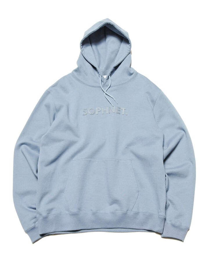 LOGO PATCH HOODIE,LIGHT BLUE, medium