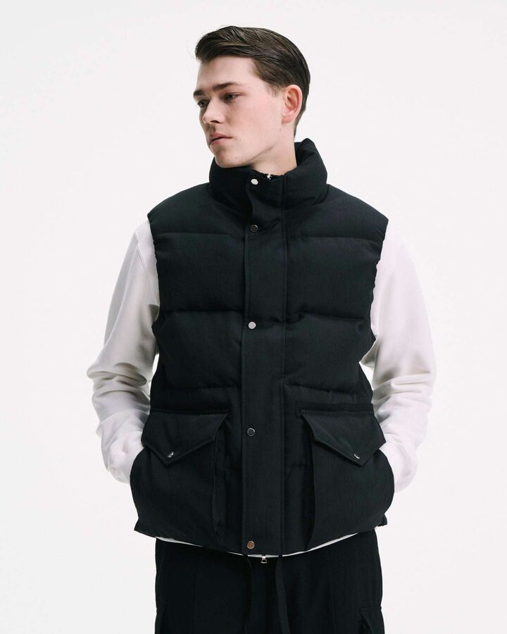 HOLLOW TUSSAH DOWN VEST,SAGE, medium image number 7