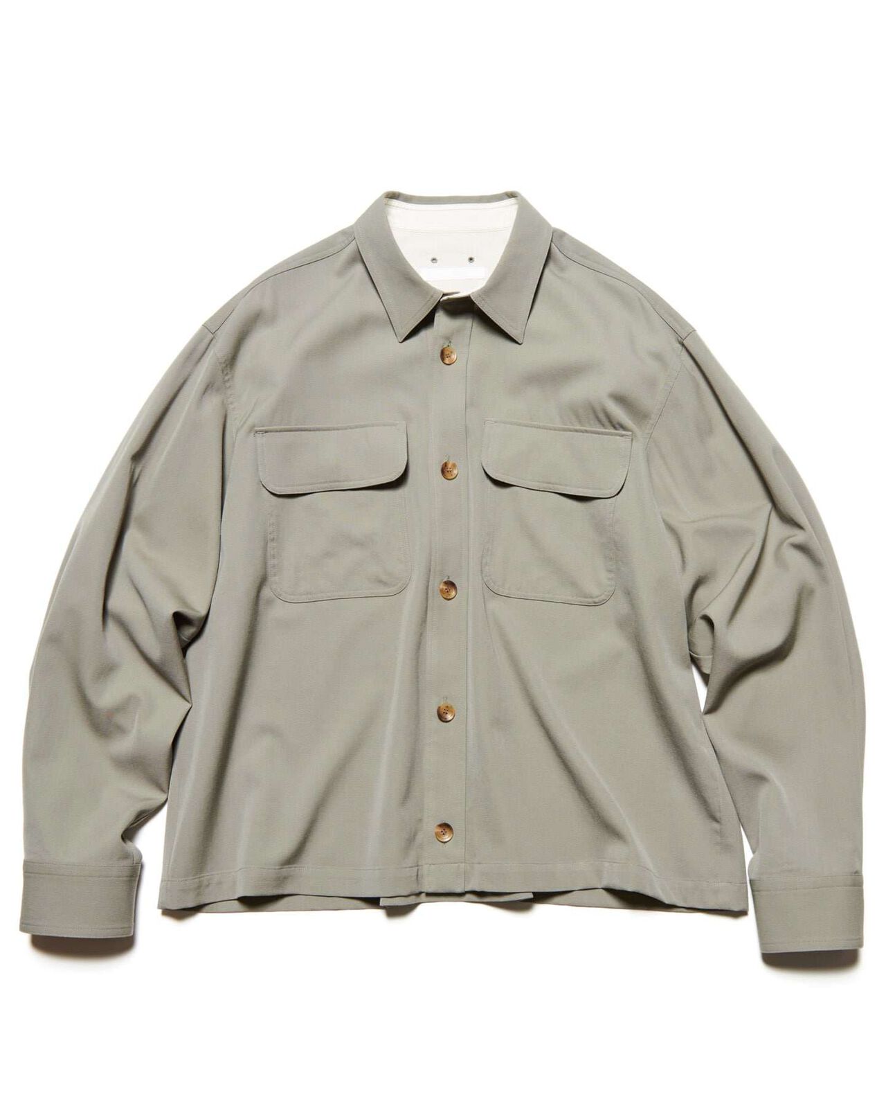 WASHER WOOL CPO SHIRT,KHAKI, large image number 0