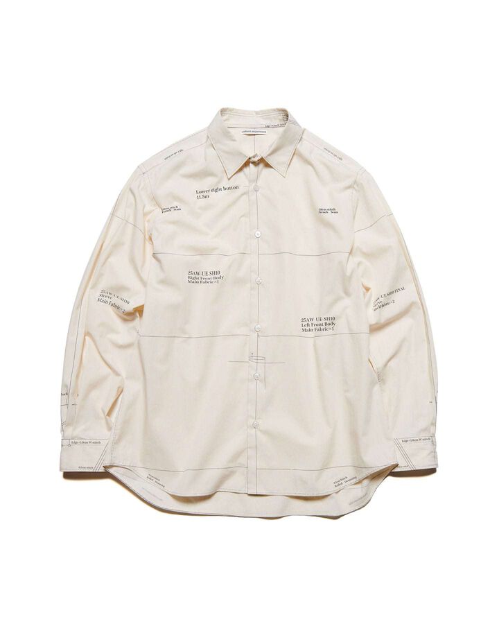 MAP-OUT SHIRT,IVORY, medium