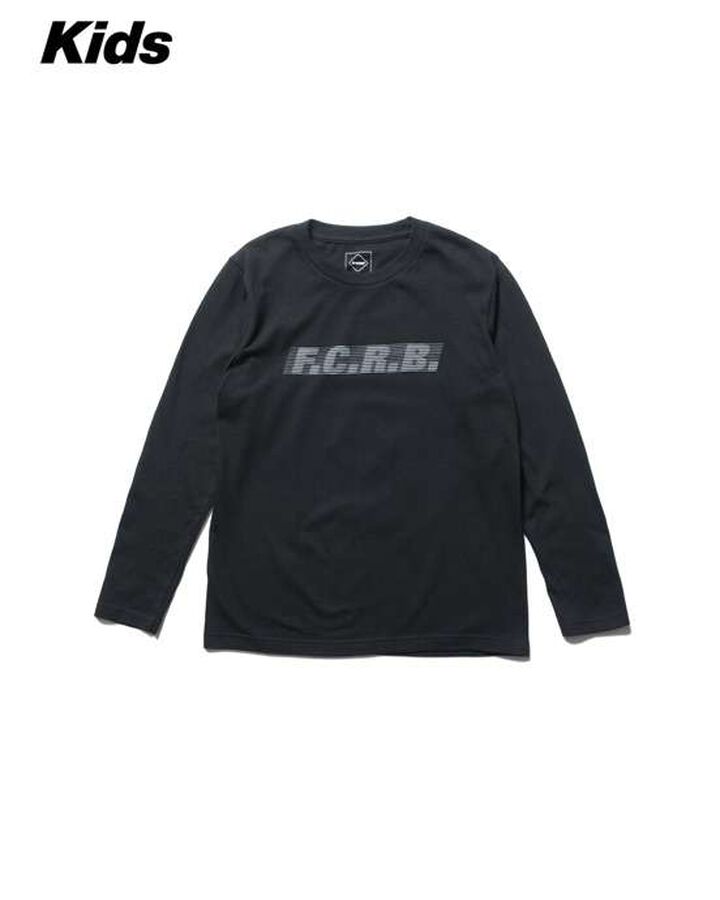 EFFECT LINE LOGO L/S TEE,BLACK, medium