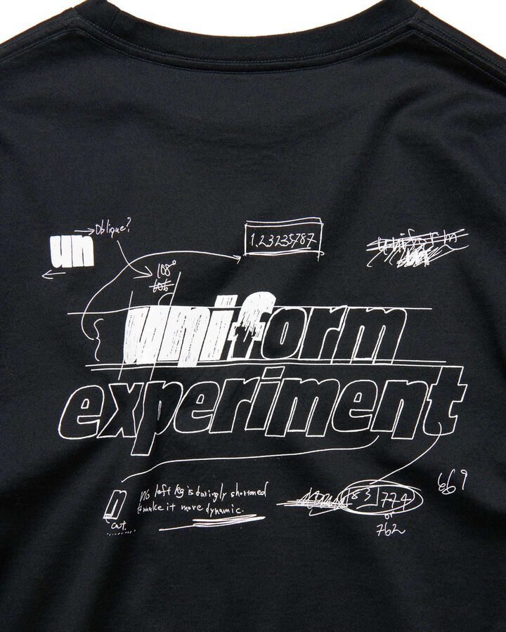 IN-PROCESS PRINT L/S TEE,BLACK, medium image number 2