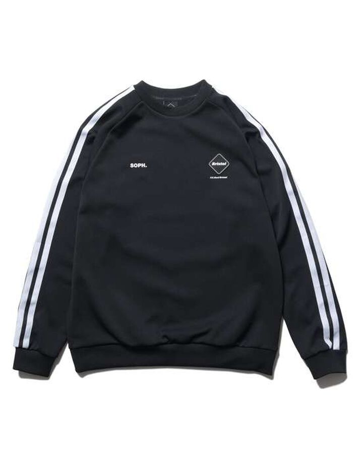 TRAINING TRACK CREWNECK TOP,BLACK, medium image number 0