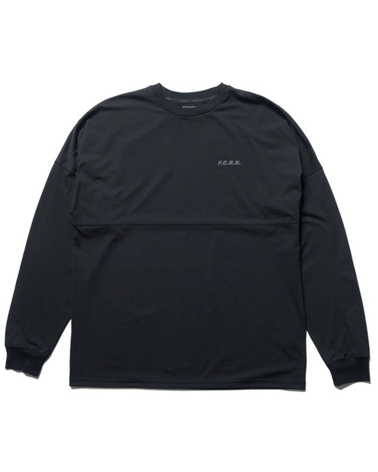 BIG LOGO L/S BAGGY TEE,BLACK, large image number 1