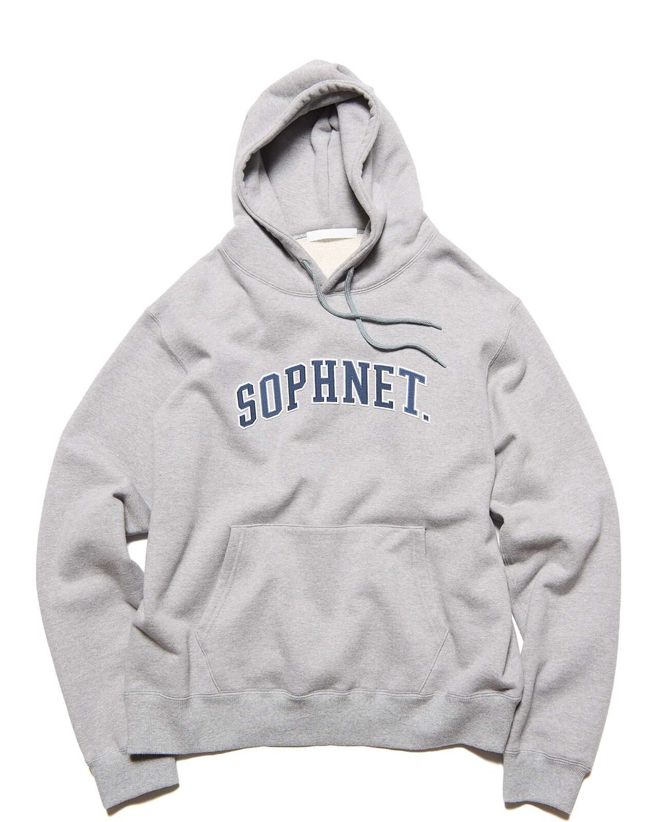 COLLEGE LOGO SWEAT HOODIE,GRAY, large image number 0