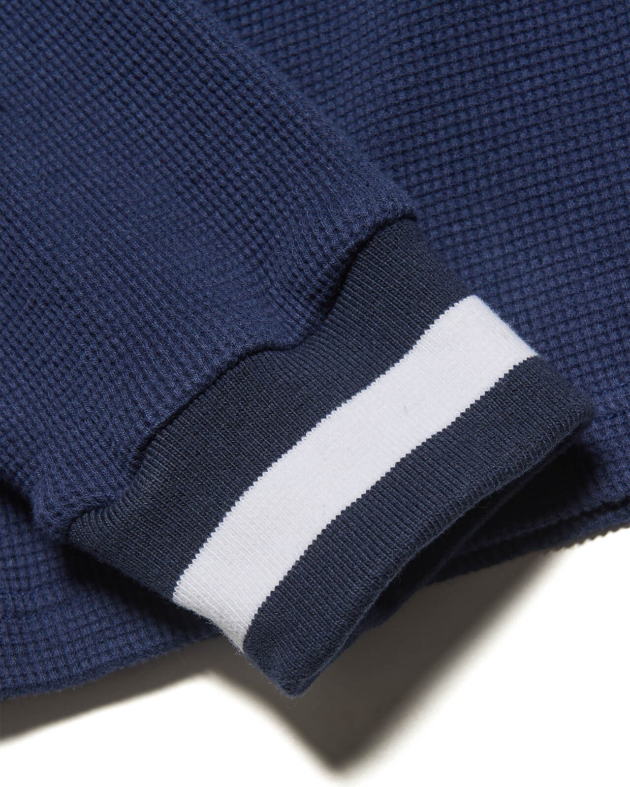 COLOR RIBBED WAFFLE CREWNECK TOP,E, large image number 2