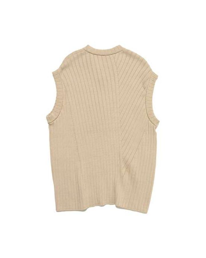 KNIT VEST,BEIGE, medium image number 1