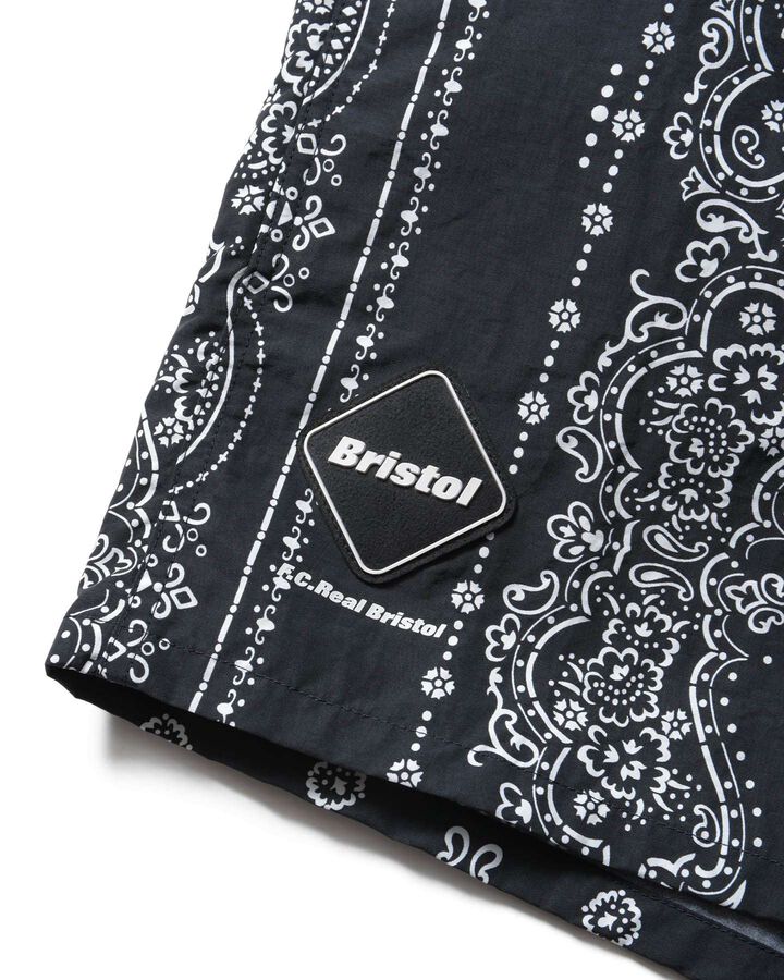 BANDANA NYLON EASY SHORTS,BLACK, medium image number 2