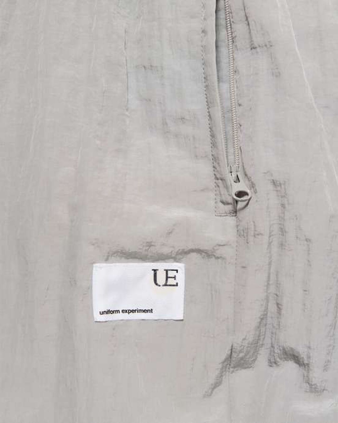 CRYSTAL NYLON LOOSE FIT JOGGER PANTS,GRAY, large image number 2