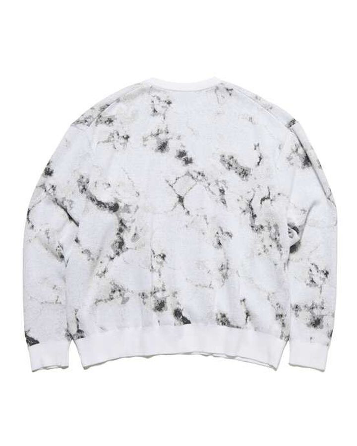 MARBLE JACQUARD KNIT,WHITE, medium image number 1