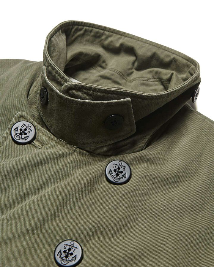 MILITARY PEA COAT,KHAKI, medium image number 3