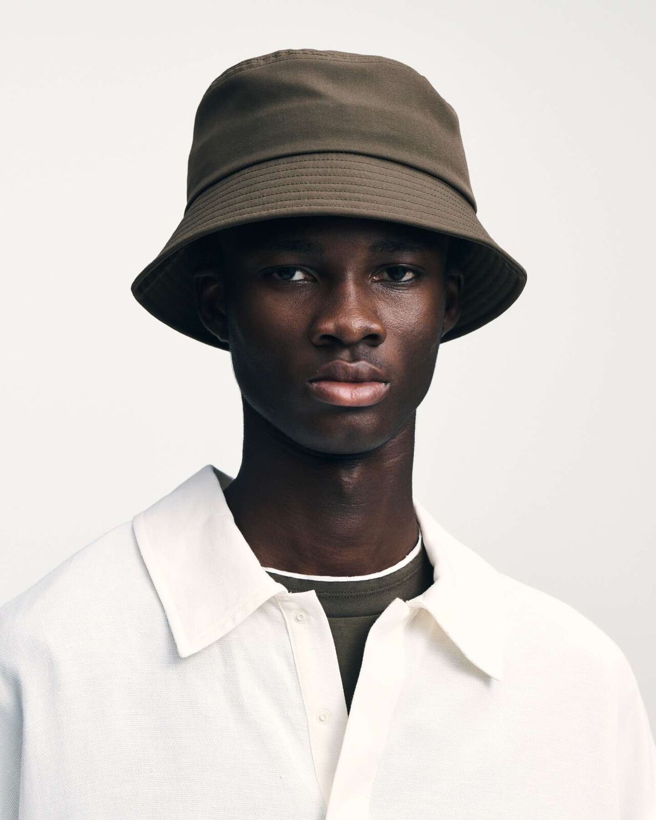 DOESKIN WOOL HAT,BROWN, large image number 3