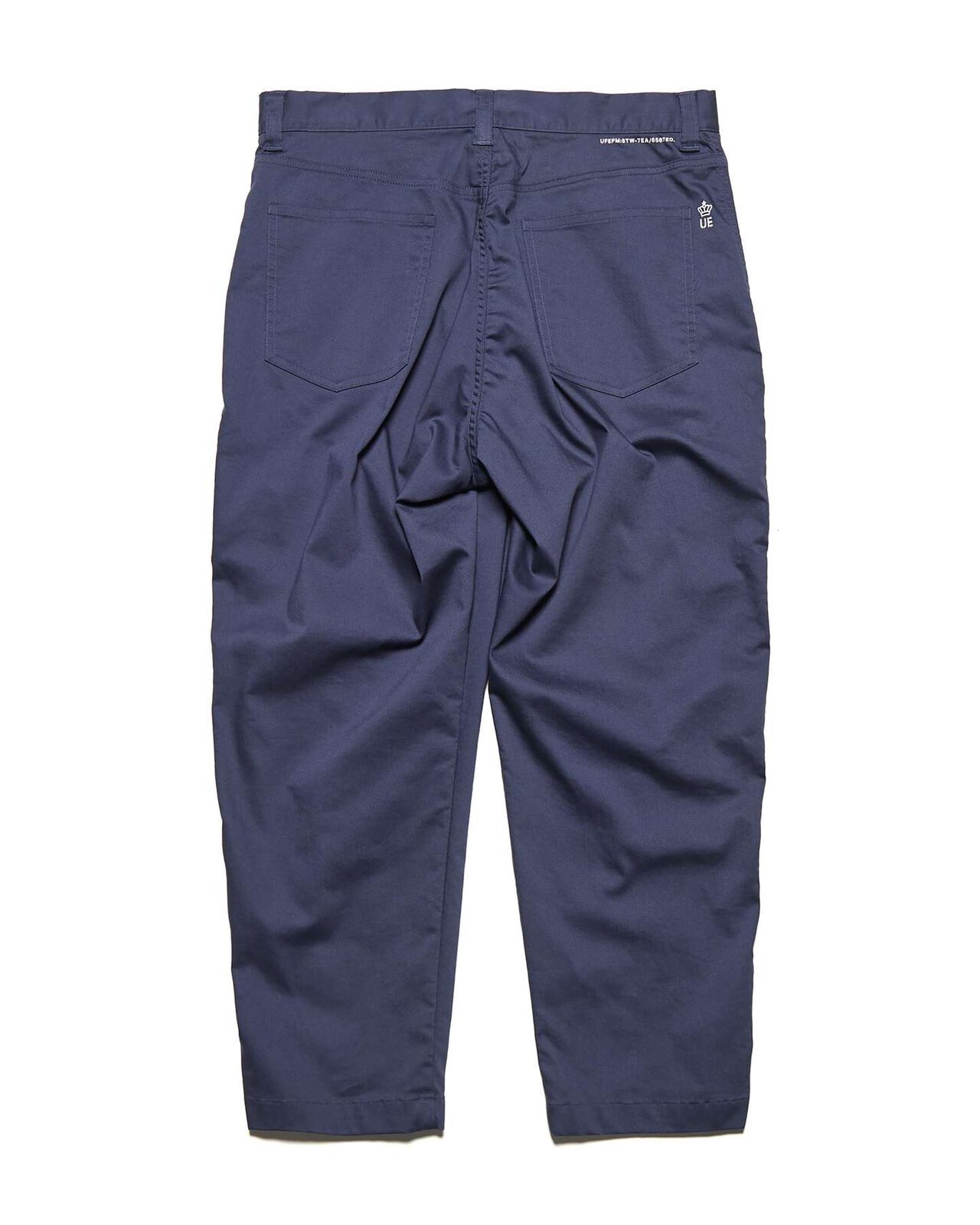 STRETCH TWILL SLIM CROPPED PANTS,NAVY, large image number 1