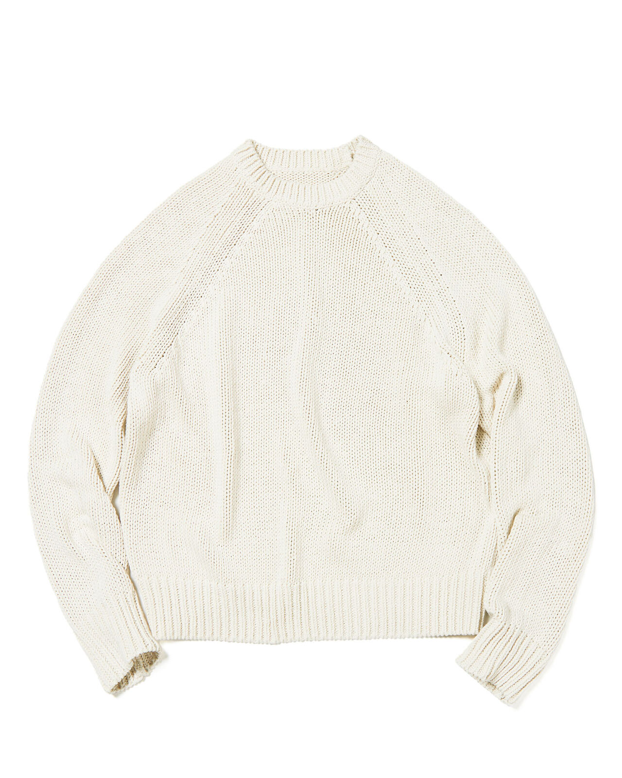 LOW GAUGE CREWNECK KNIT,OFF WHITE, large image number 0