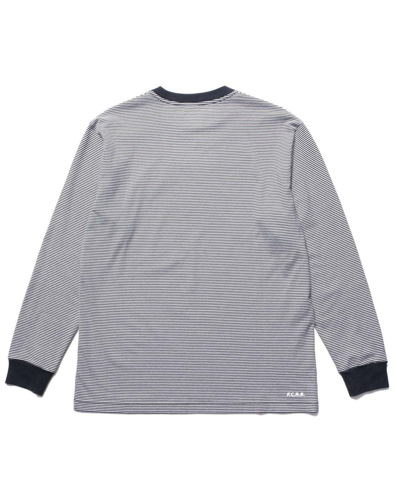 BORDER L/S TEE,BLACK, large image number 1