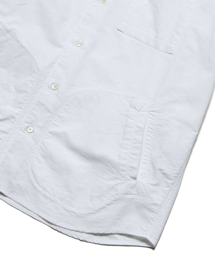 RIBBED REGULAR COLLAR SHIRT,WHITE, medium image number 3