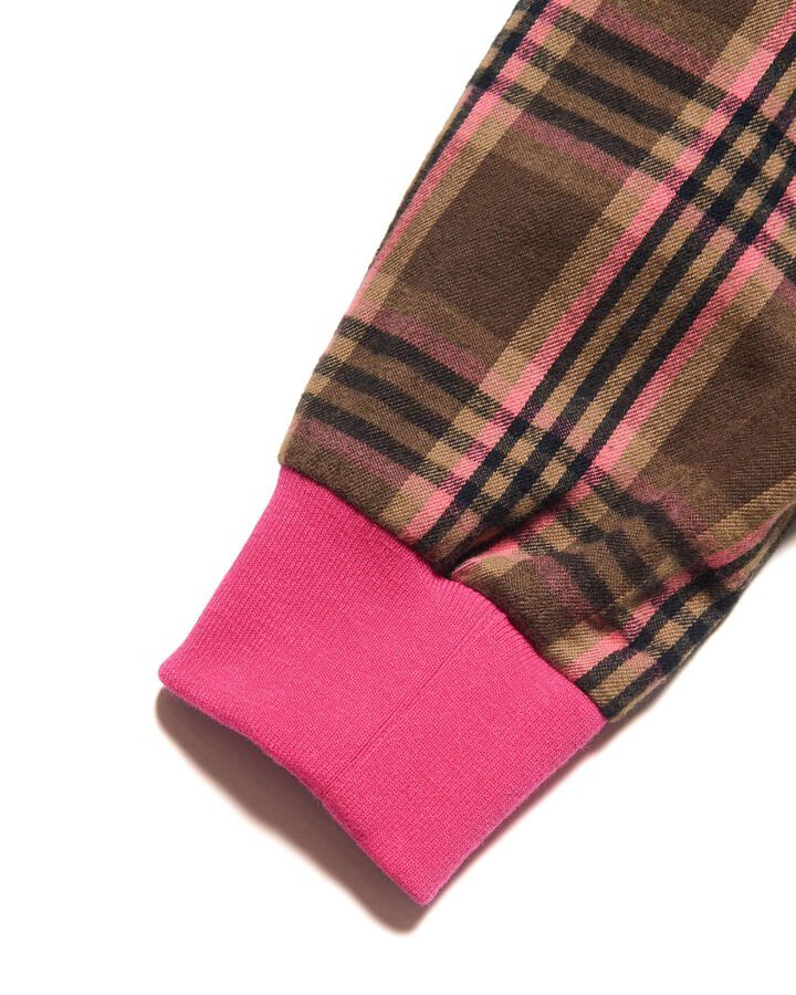 FLANNEL CHECK RIBBED SHIRT,BROWN, medium image number 4