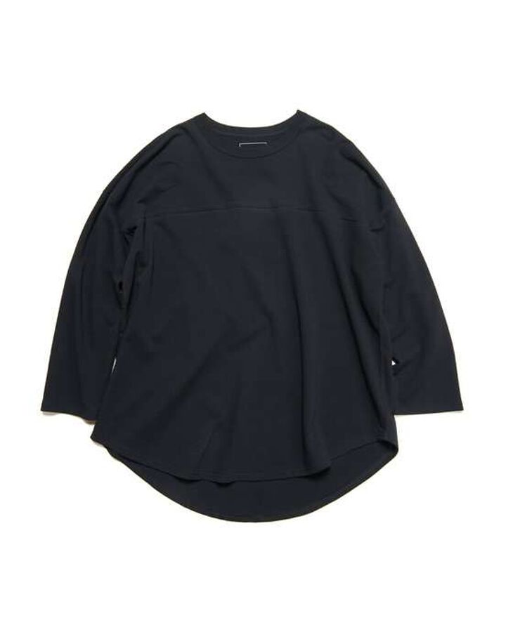 WIDE FOOTBALL TEE,BLACK, medium