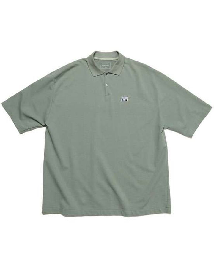 SPN WAPPEN OVERSIZED POLO,KHAKI, medium image number 0
