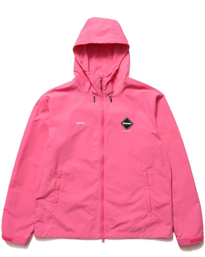 SUPPLEX NYLON HOODED BLOUSON,PINK, medium