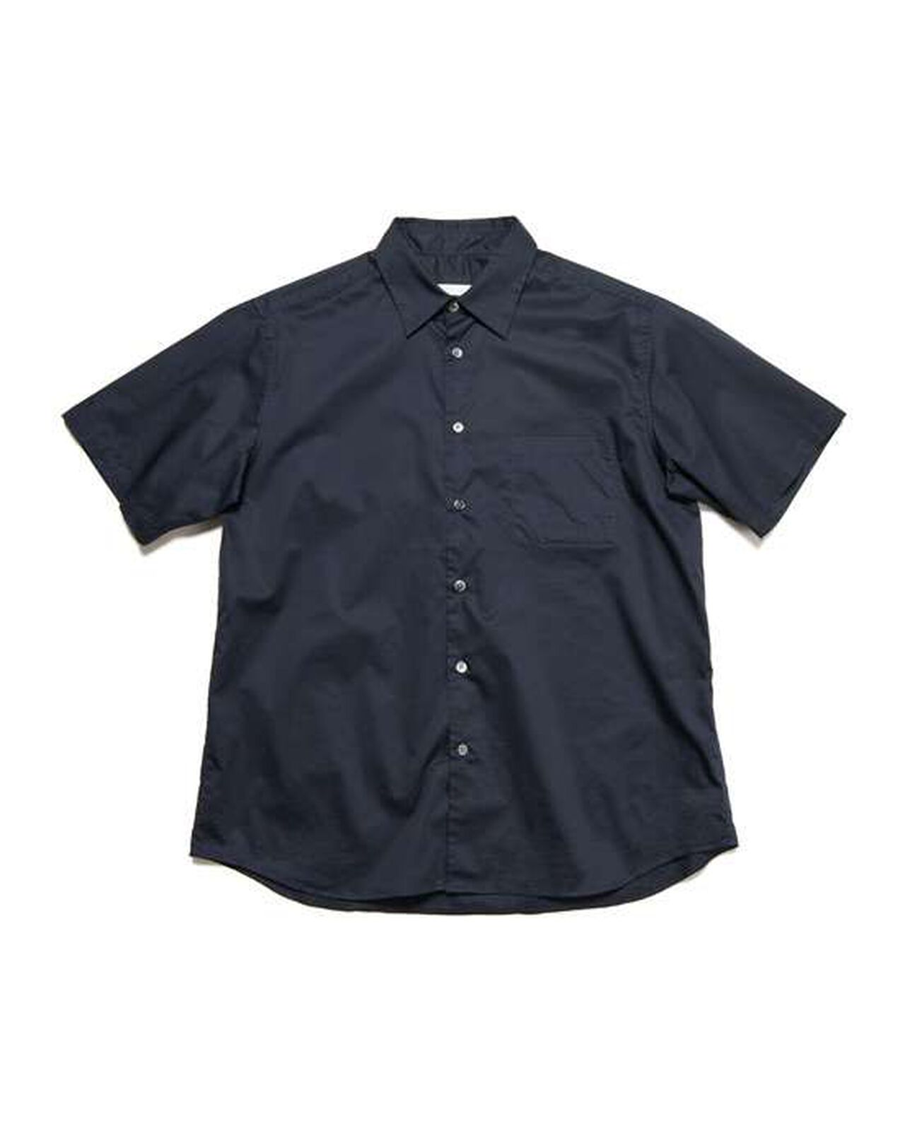 HIGHCOUNT TWILL REGULAR FIT S/S SHIRT,NAVY, large image number 0