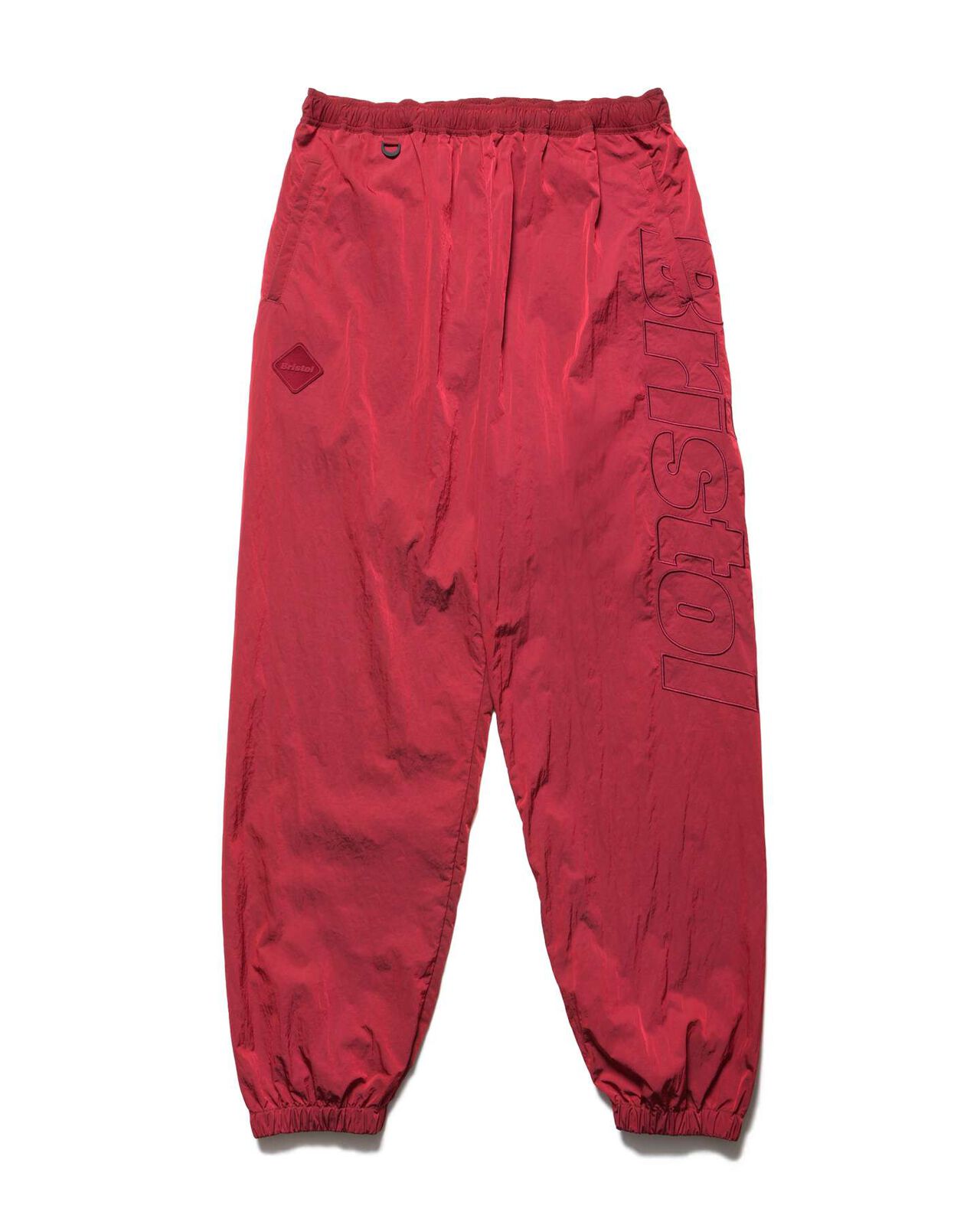 BIG LOGO NYLON EASY PANTS,RED, large image number 0