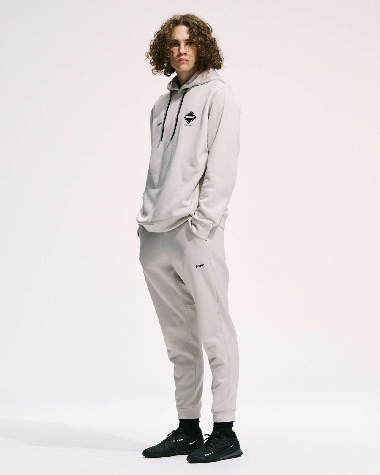 STRETCH FLEECE TRAINING JOGGER PANTS,CHARCOAL GRAY, large image number 5