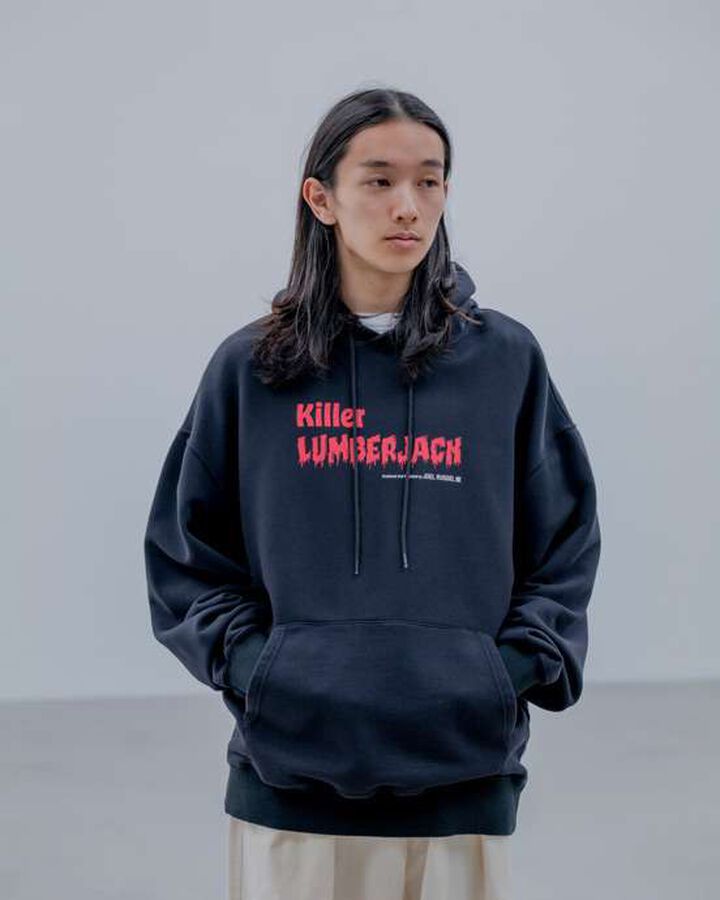 KILLER LUMBERJACK HOODIE,BLACK, medium image number 3