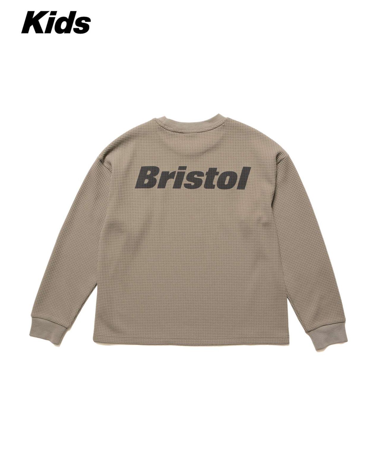 TECH WAFFLE L/S LOUNGE TOP,GREIGE, large image number 1