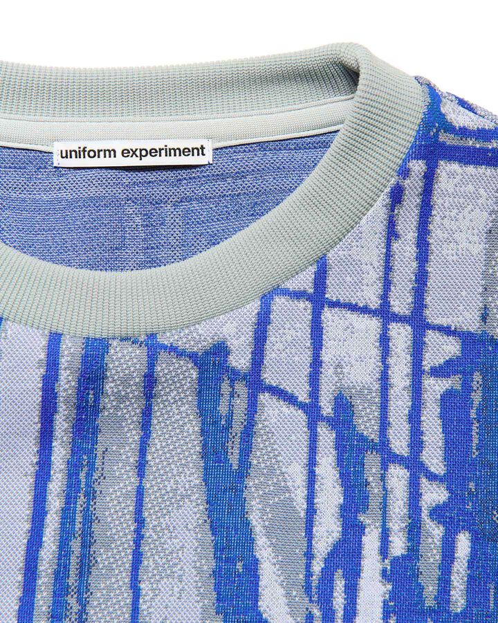 MICHAEL CHERNO: SKETCH HEM CORD TEE,BLUE, medium image number 2