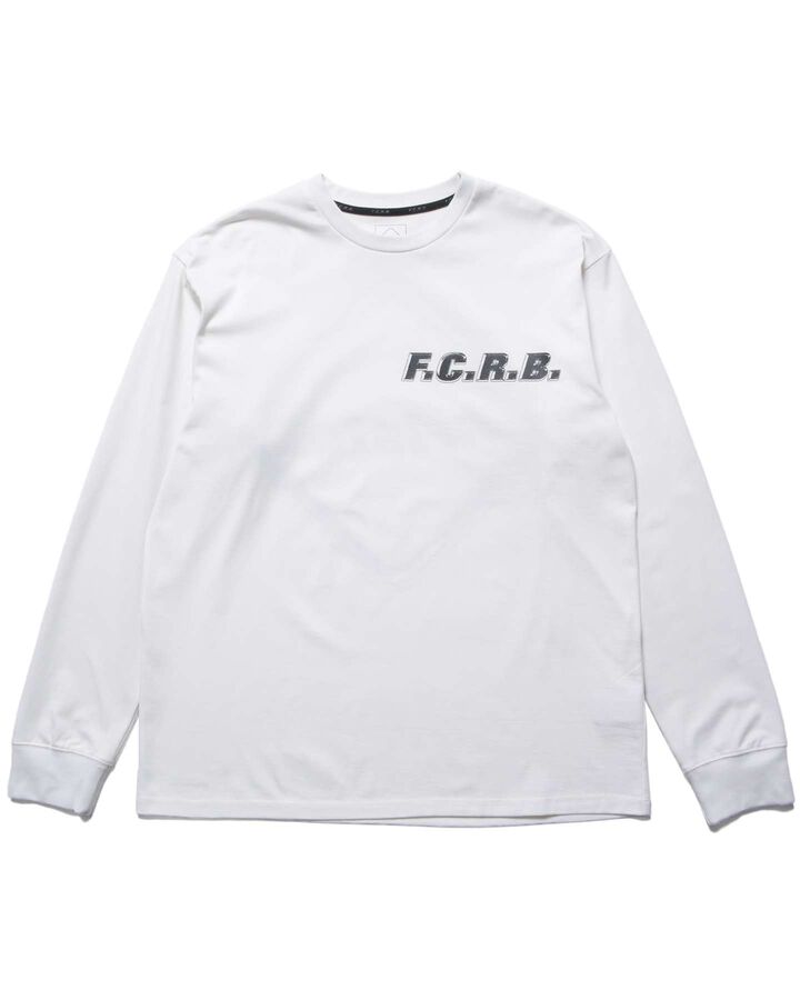 SHADOW EMBLEM L/S TEE,WHITE, medium image number 1