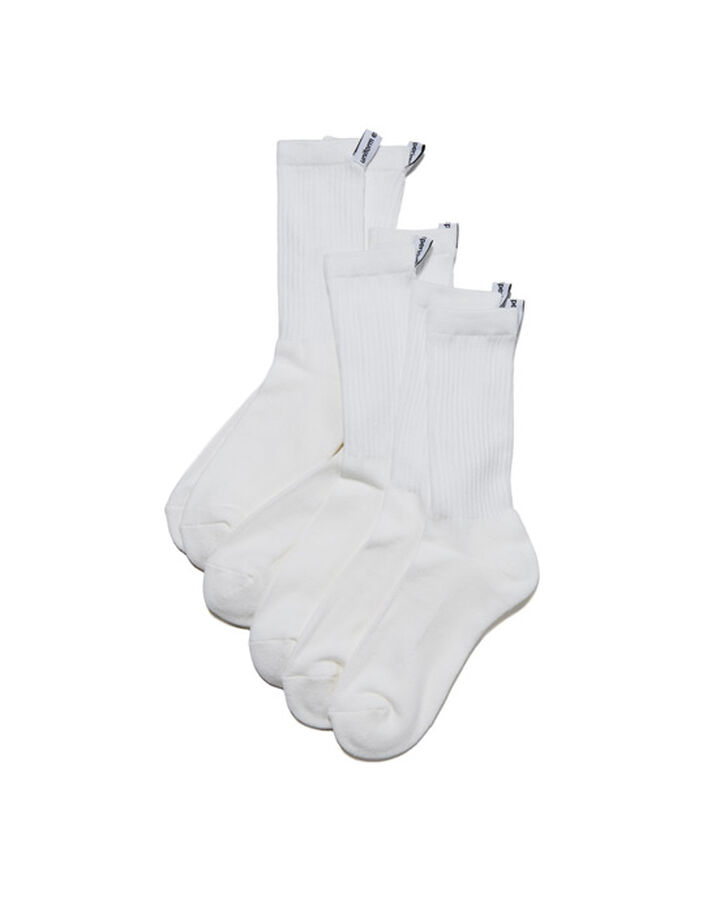 3PACK SOCKS,WHITE, medium image number 1