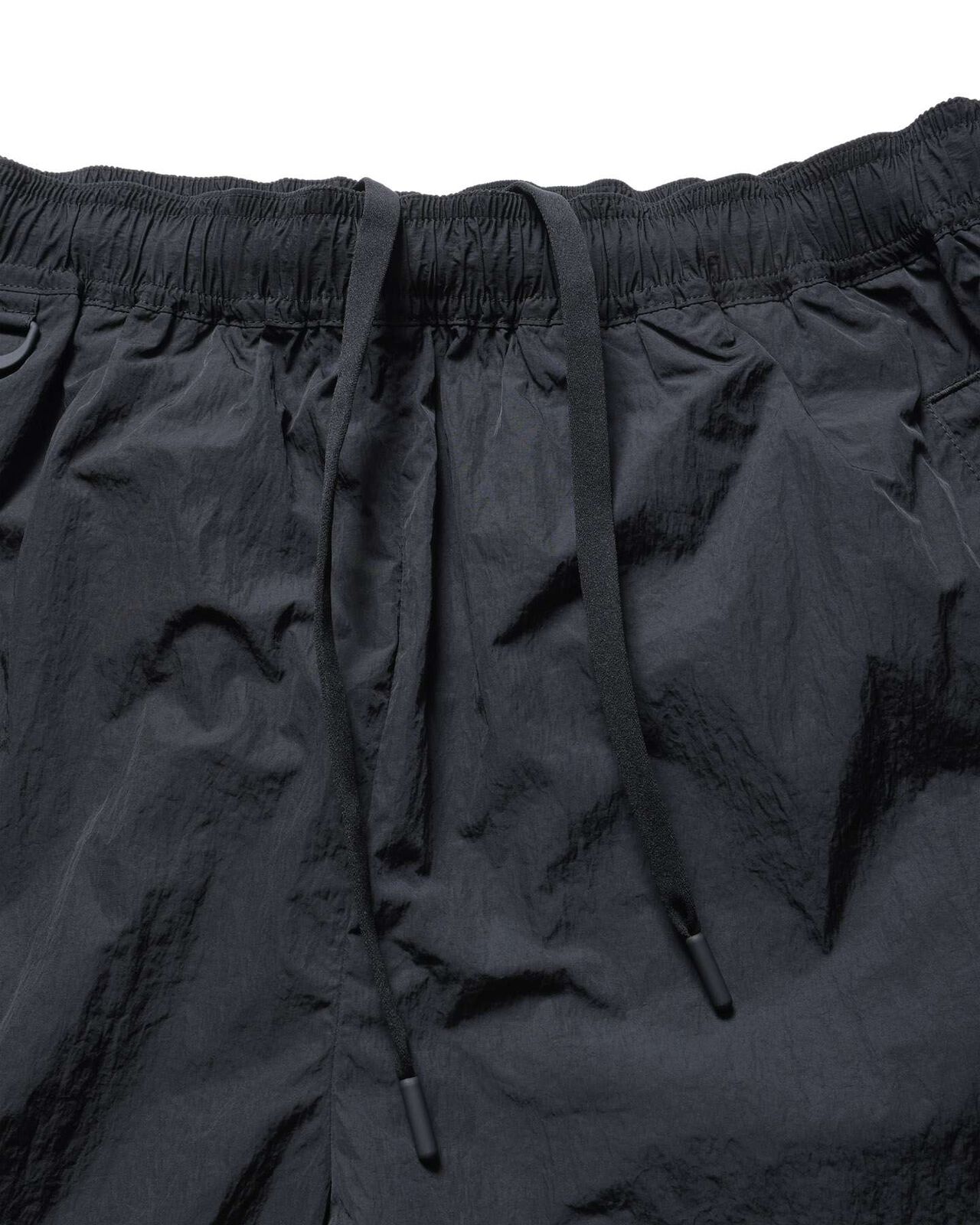 NYLON CHAMBRAY PRACTICE SHORTS,BLACK, large image number 3