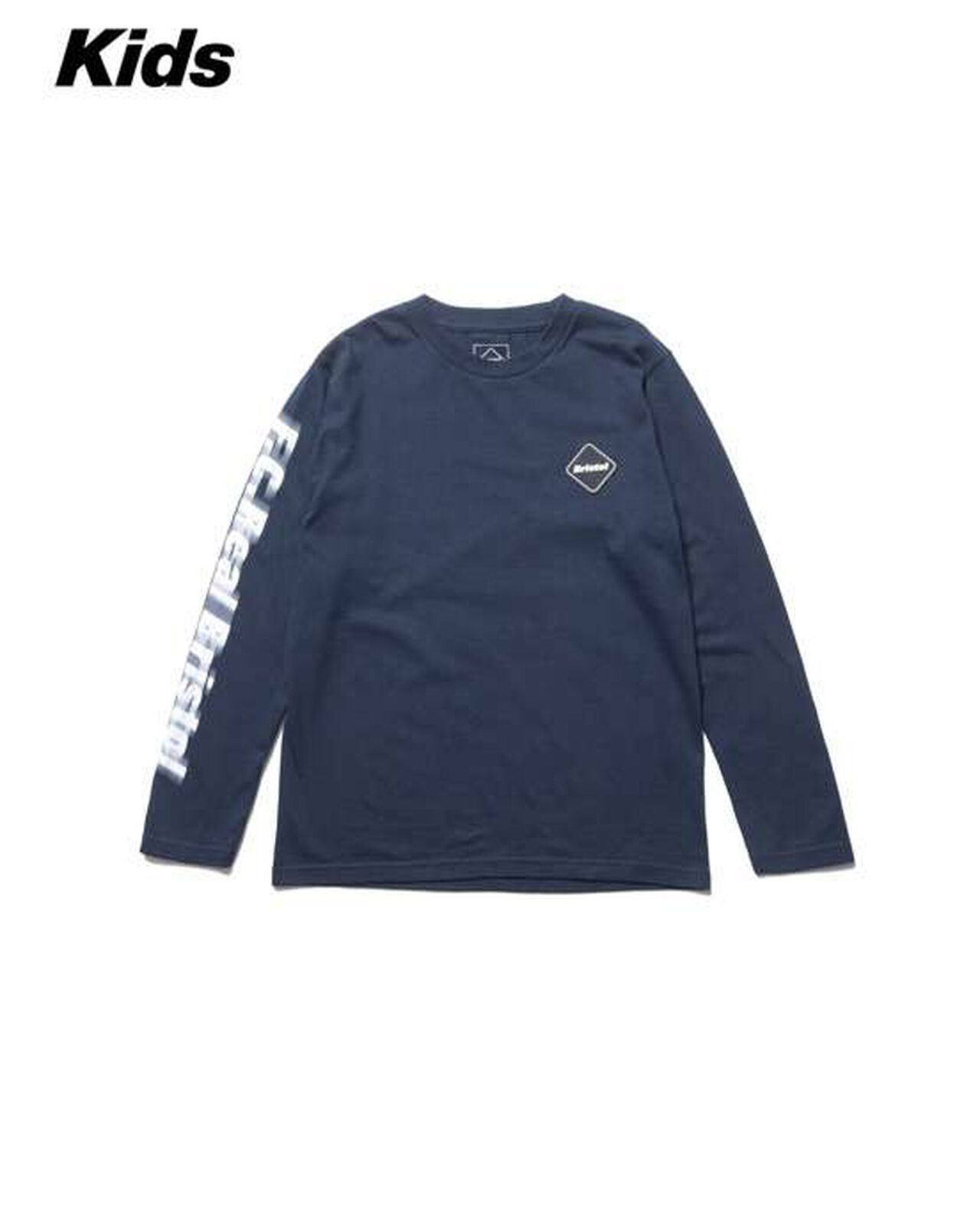BLURRED LOGO L/S TEE,NAVY, large image number 0
