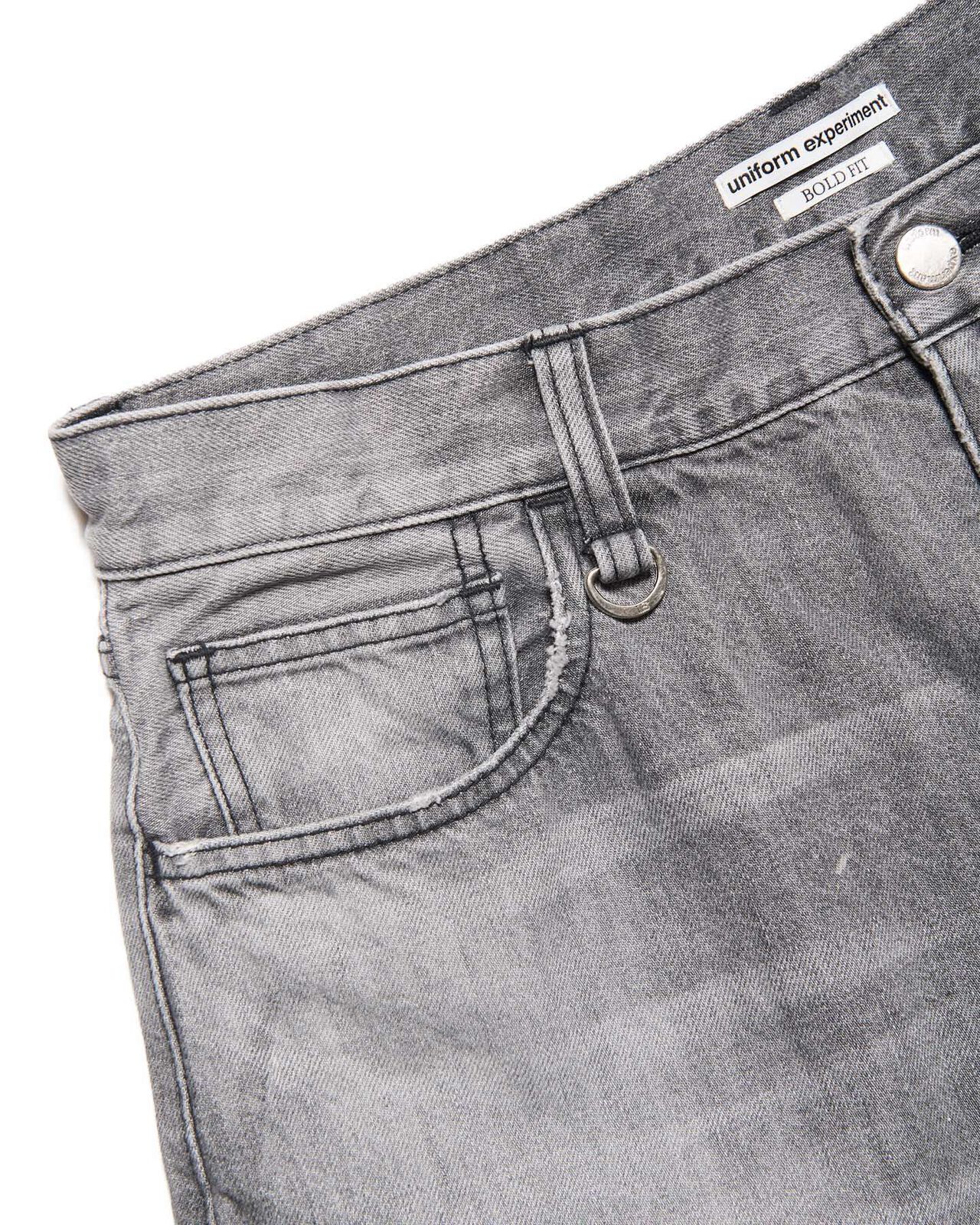 DAMAGED BOLD-FIT JEANS,BLACK, large image number 2