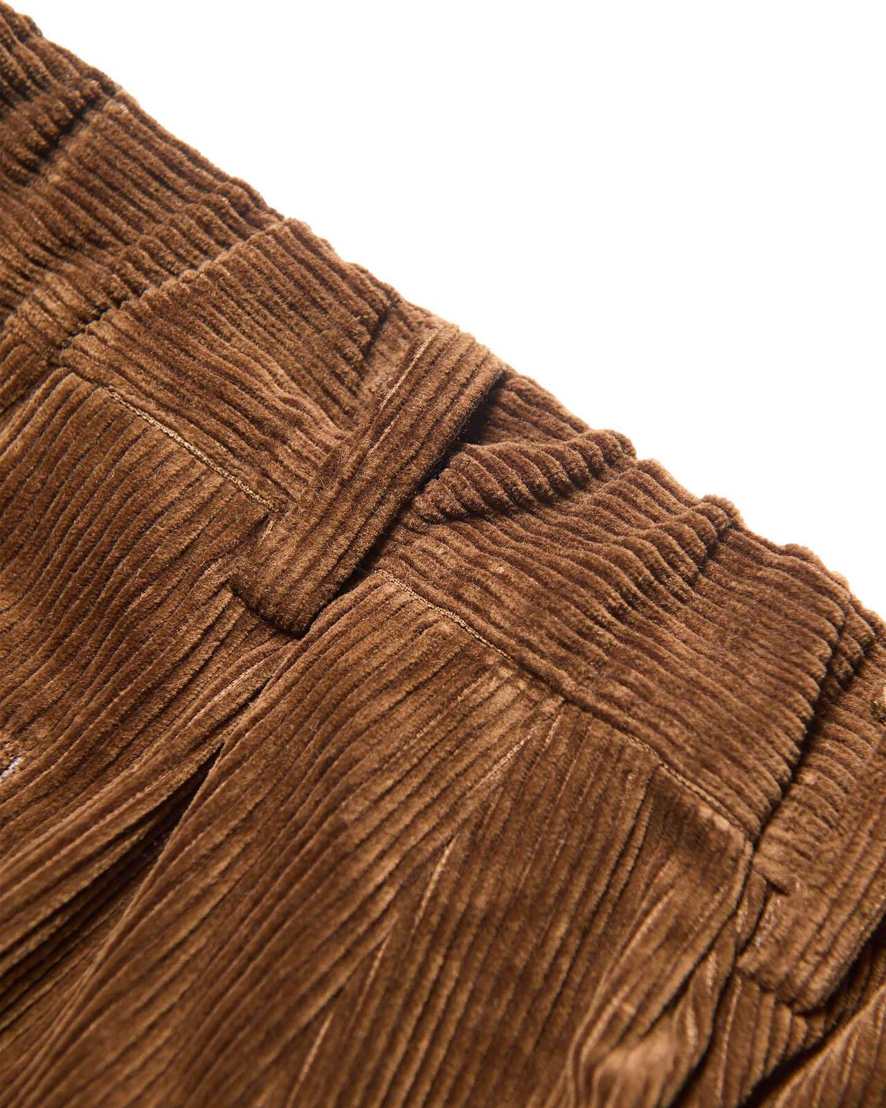 CORDUROY SHIRRING SLACKS,BROWN, large image number 3