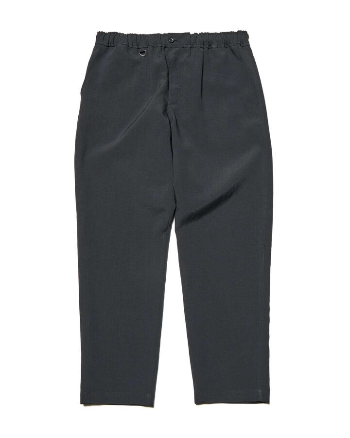 HOLLOW TUSSAH TAPERED EASY PANTS,BLACK, medium image number 0