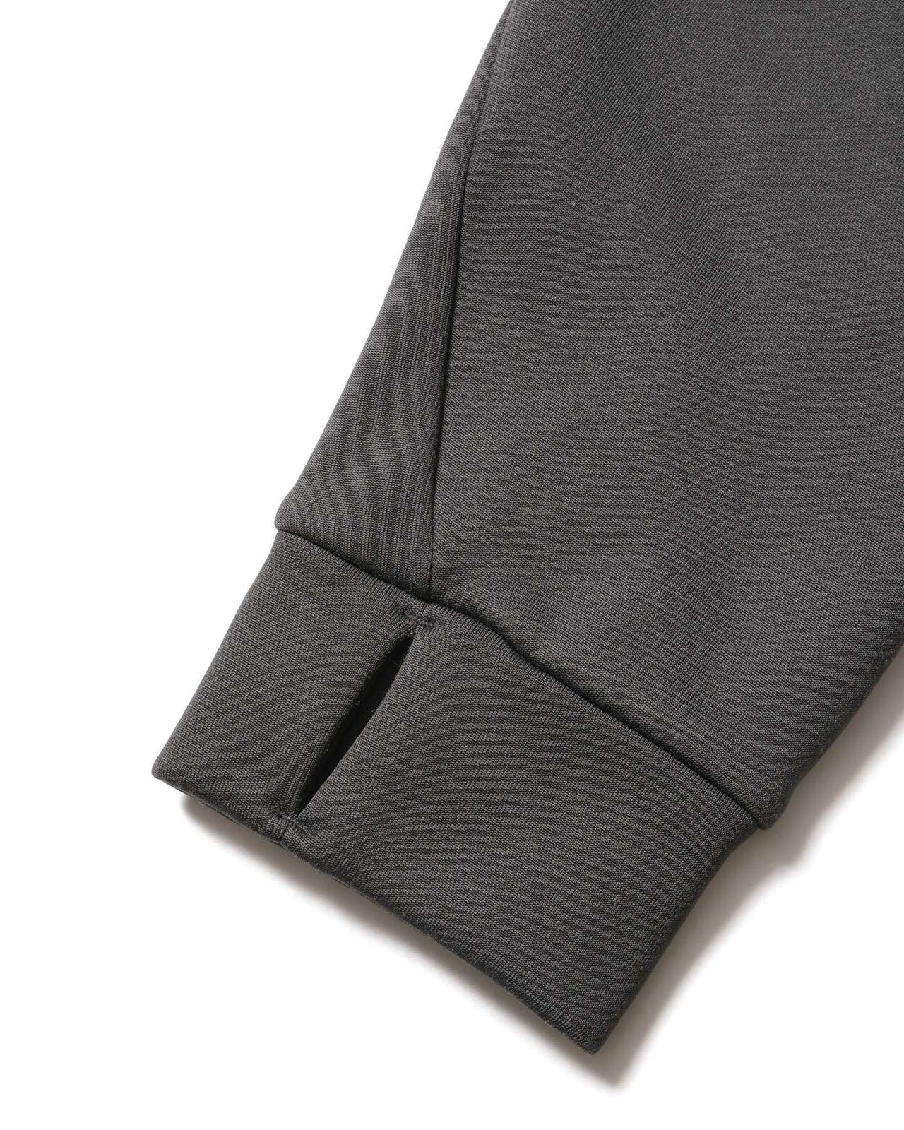 STRETCH FLEECE HOODIE,CHARCOAL GRAY, large image number 4