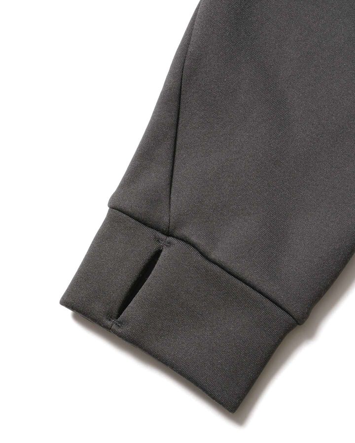 STRETCH FLEECE HOODIE,CHARCOAL GRAY, medium image number 4