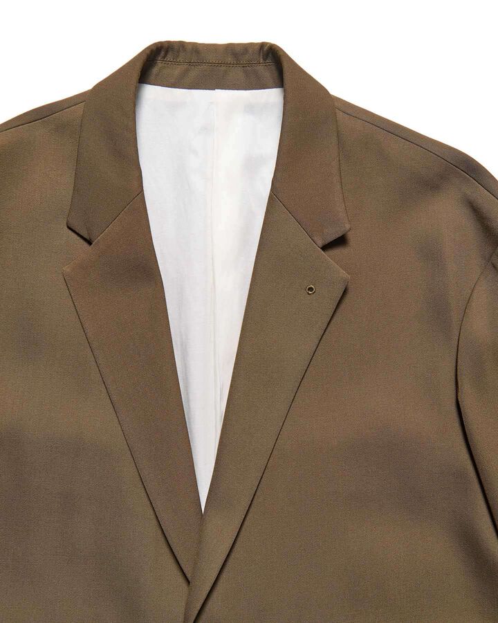 DOESKIN WOOL OVERSIZED JACKET,BROWN, medium image number 2