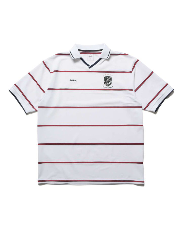 CHAMPIONS BORDER S/S GAME SHIRT,WHITE, medium