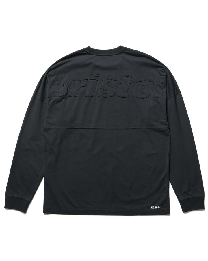 CUT-OFF LOGO L/S TEE,BLACK, medium image number 1