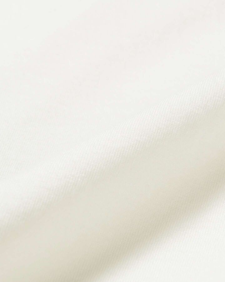 COTTON SILK WIDE FOOTBALL TEE,WHITE, medium image number 1