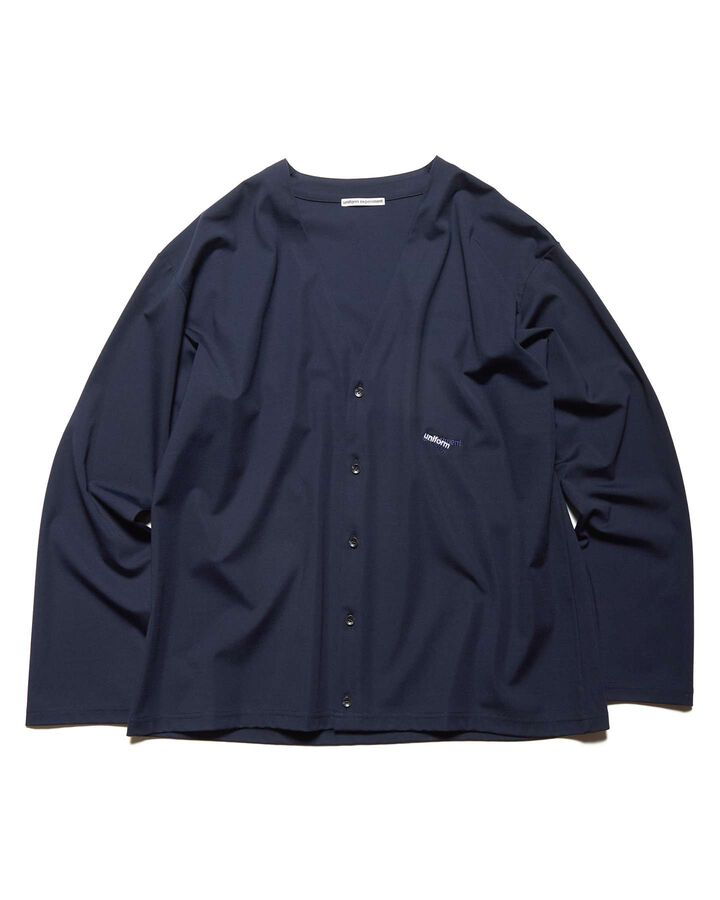 JERSEY CARDIGAN,NAVY, medium
