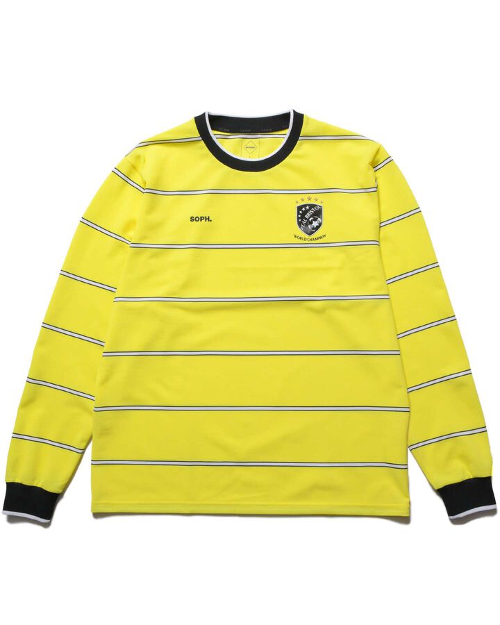 CHAMPIONS BORDER L/S GAME SHIRT,YELLOW, medium