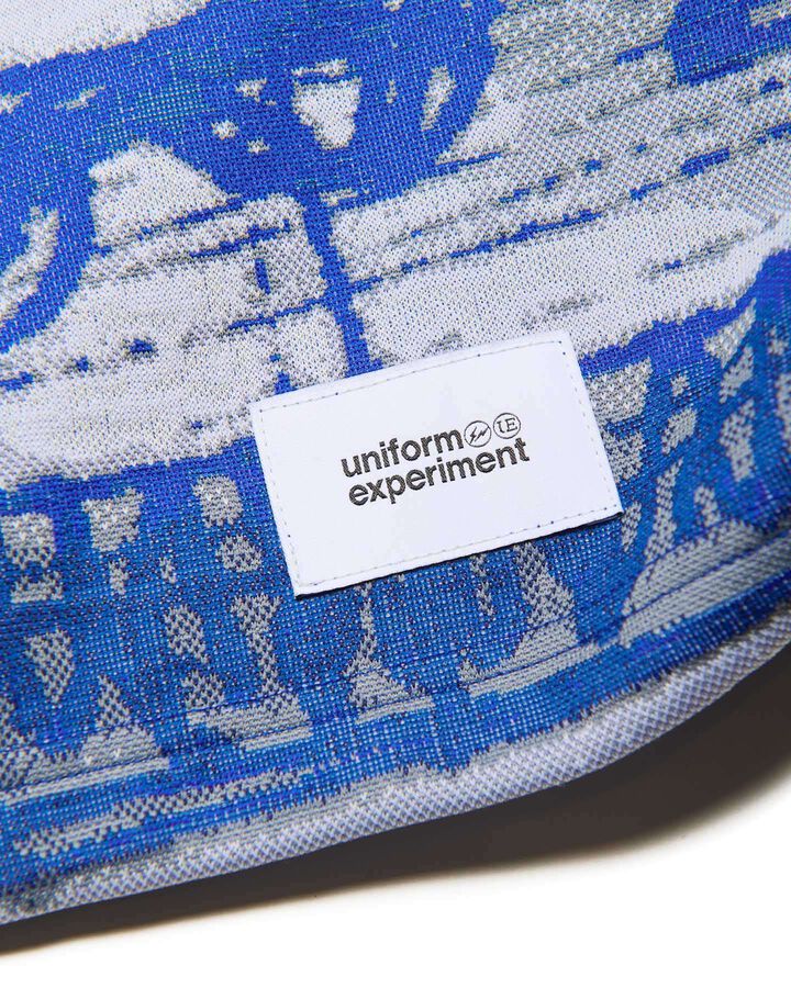 MICHAEL CHERNO: SKETCH HEM CORD TEE,BLUE, medium image number 4