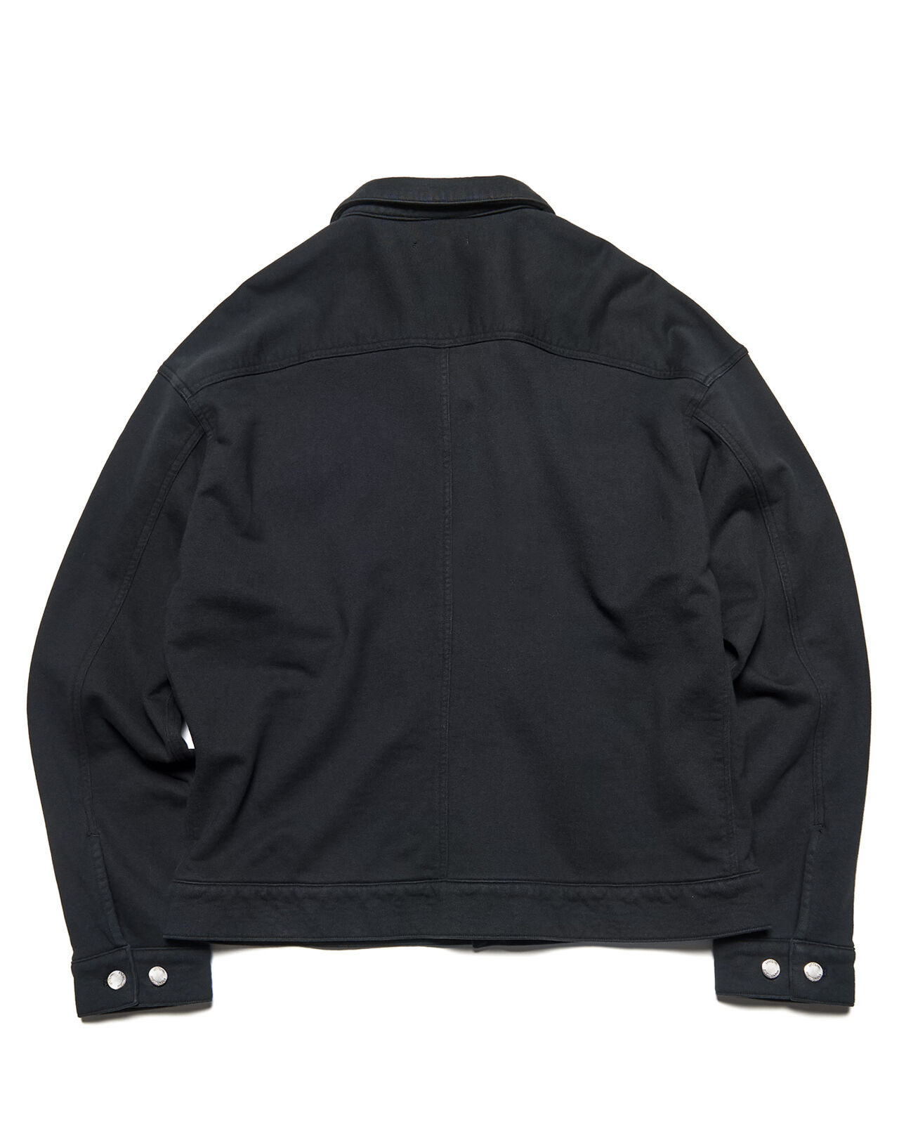 SWEAT TRUCKER JACKET,BLACK, large image number 1