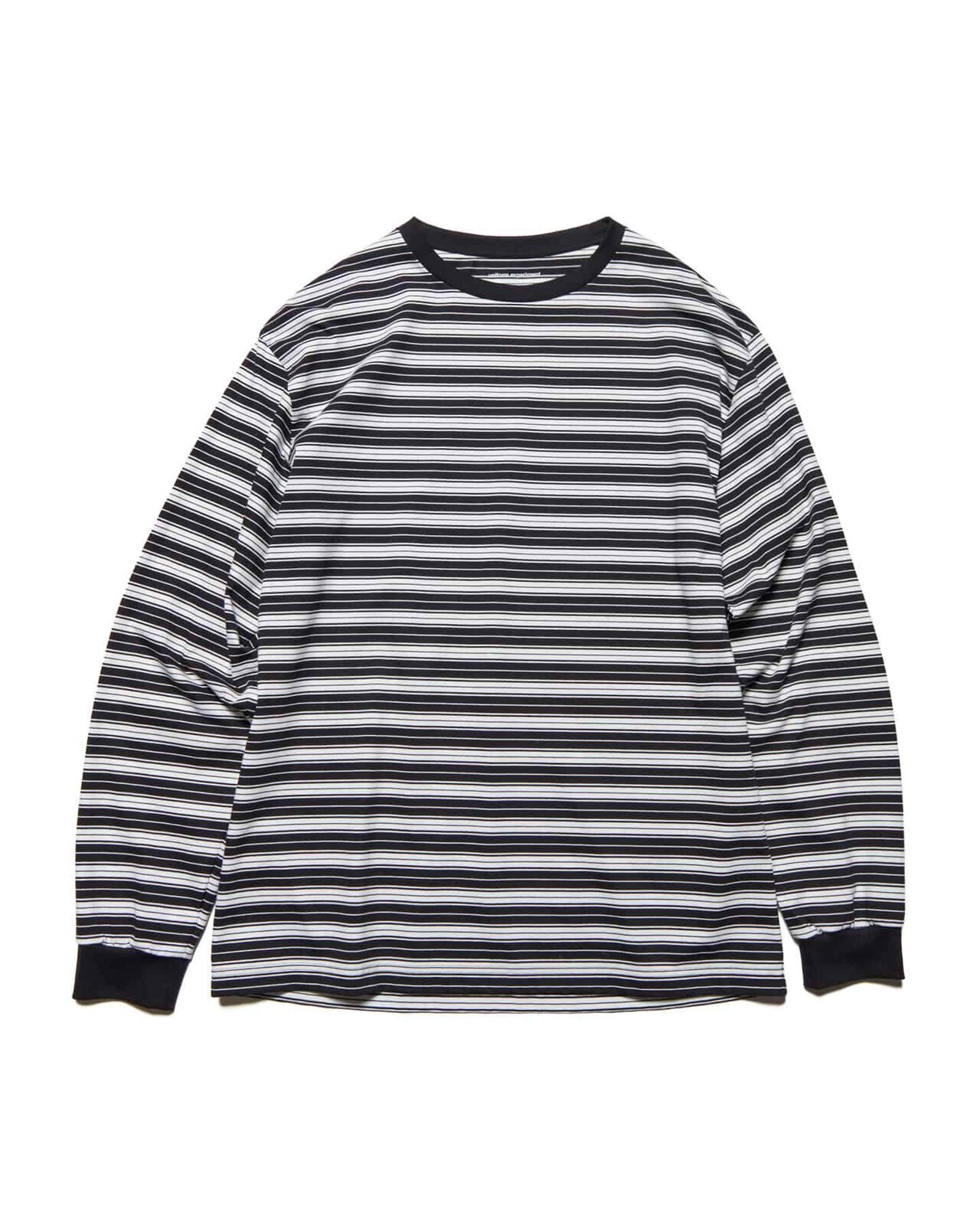 BORDER L/S TEE,BLACK, large image number 0