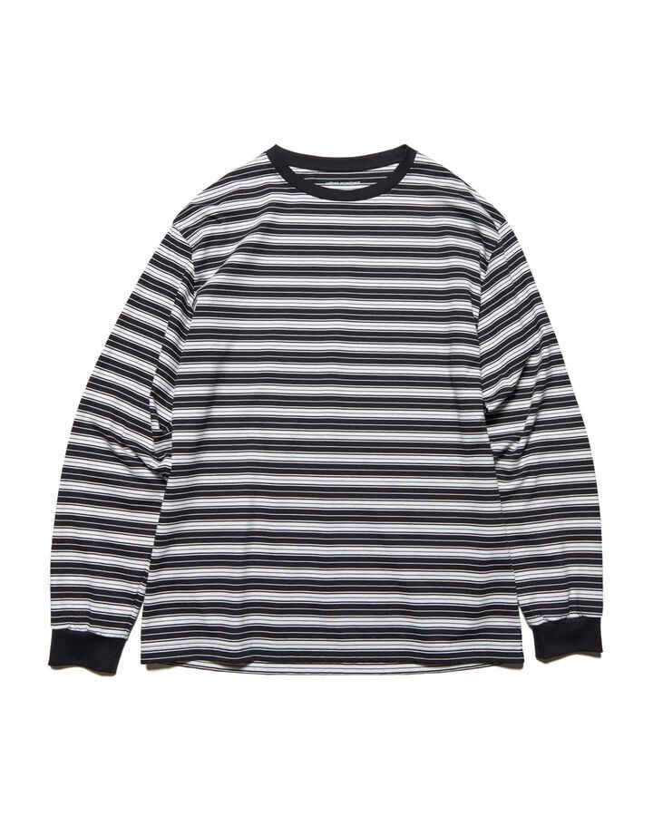 BORDER L/S TEE,BLACK, medium image number 0