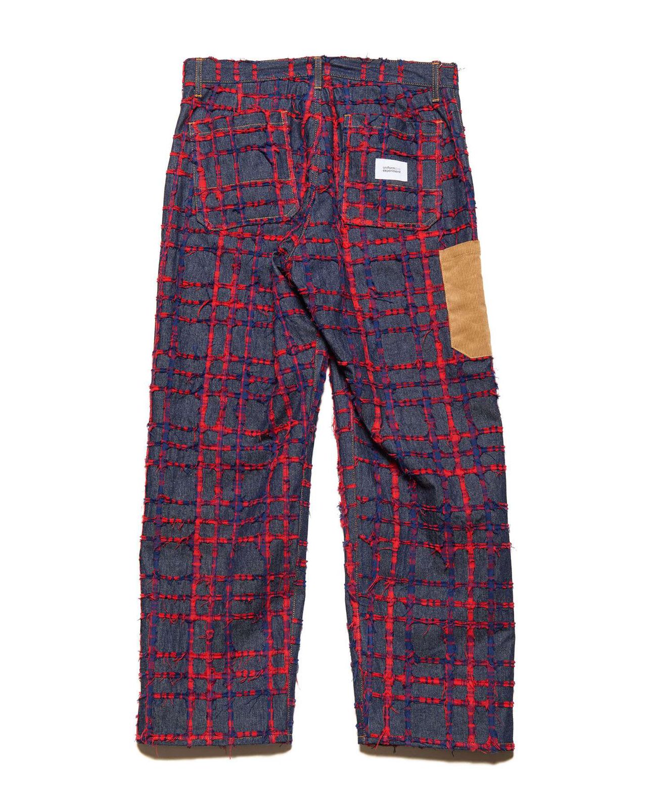 MULTI STRUCTURE PAINTER PANTS,RED, large image number 1